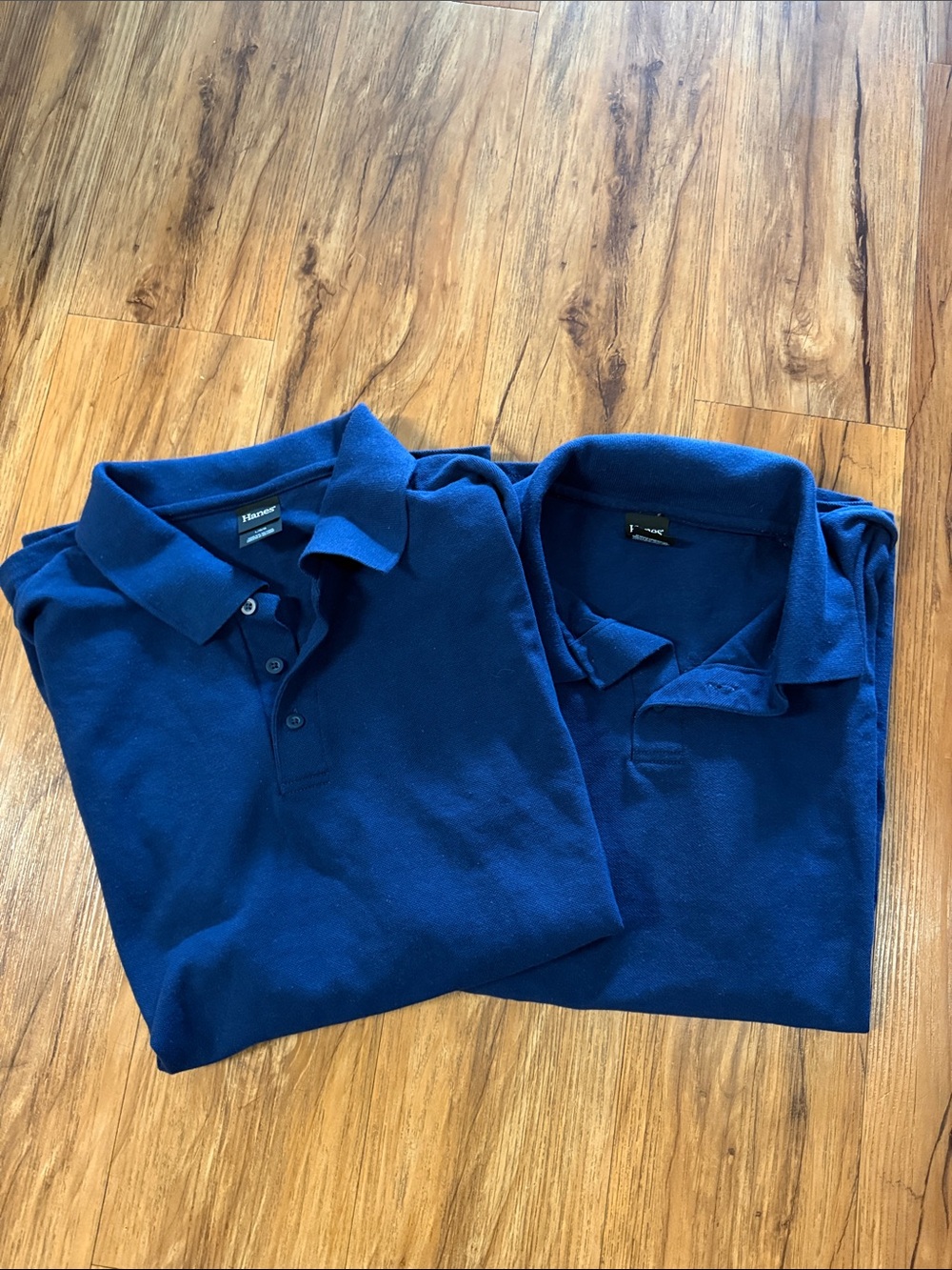 Hanes - Navy Blue Polos